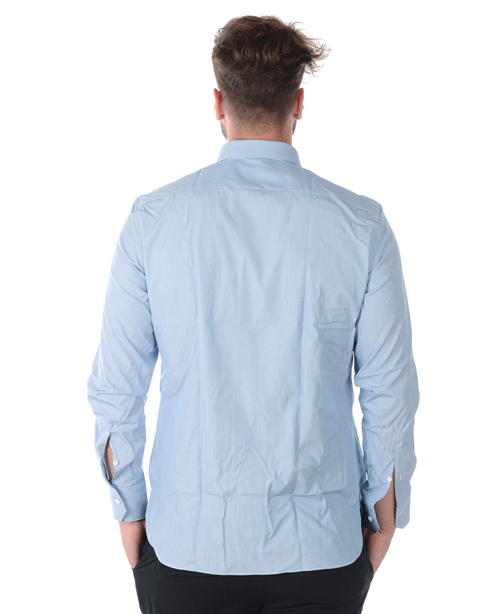 Camicia Zegna Cotone Azzurra 38 - mem39