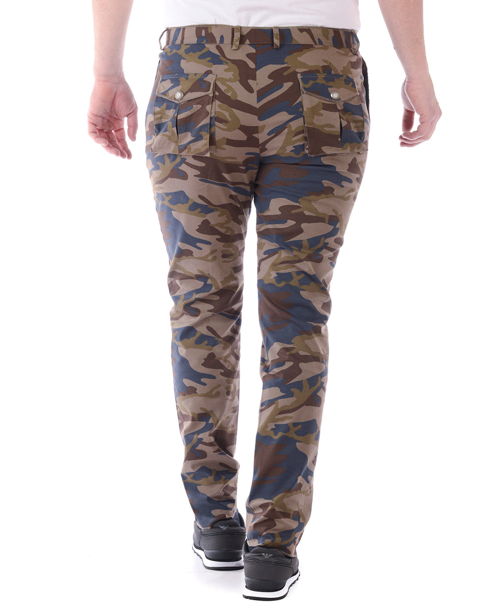 Pantaloni Daniele Alessandrini Verde Militare Eleganza - mem39