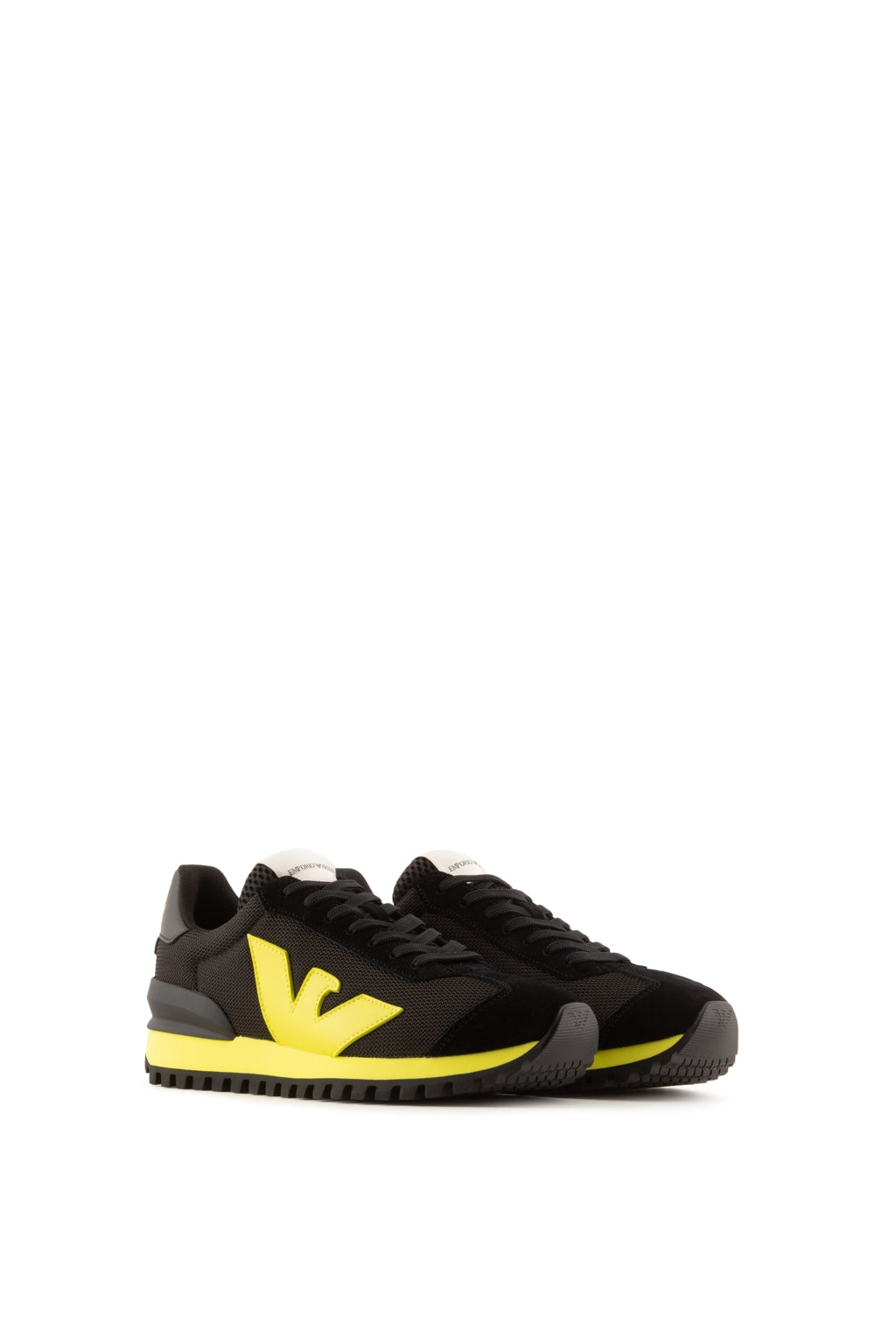 Sneakers Emporio Armani Mix Nero/Verde 39,5 - mem39