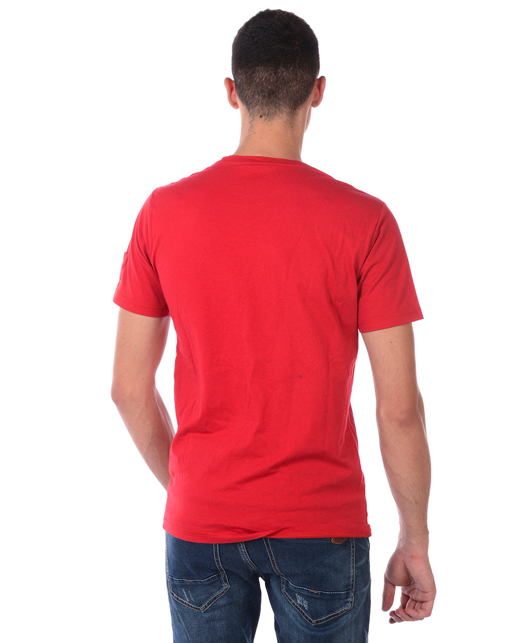 T-shirt Rossa Daniele Alessandrini XL in Cotone Premium - mem39