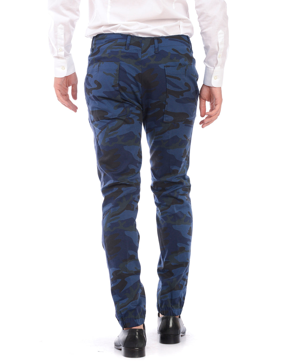 Pantaloni Daniele Alessandrini Blu Eleganza - mem39