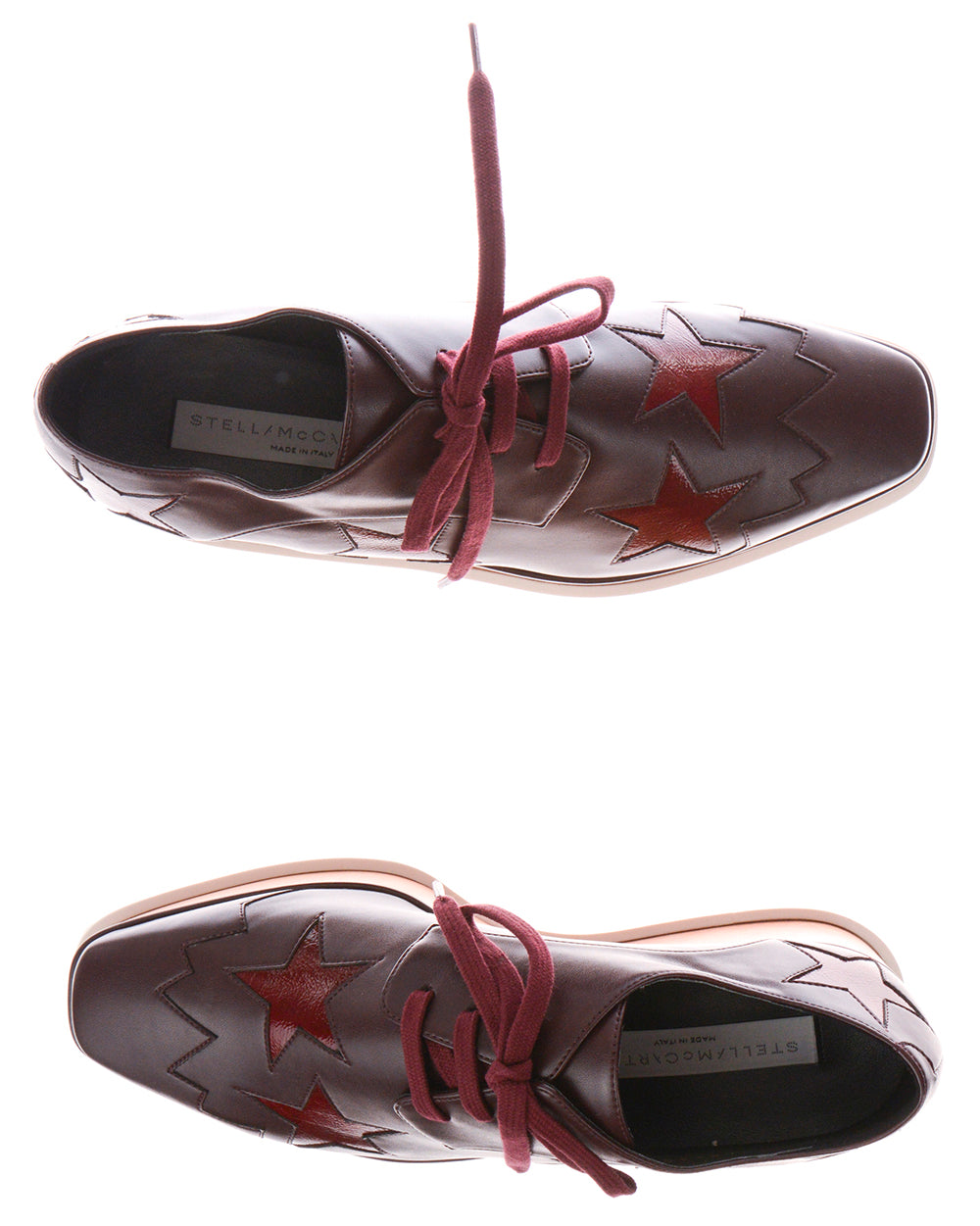 Stringate Stella McCartney Bordeaux 37,5: Eleganza Eco-friendly - mem39