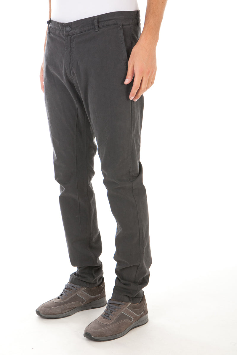 Pantaloni in Cotone Daniele Alessandrini Grigio M - mem39