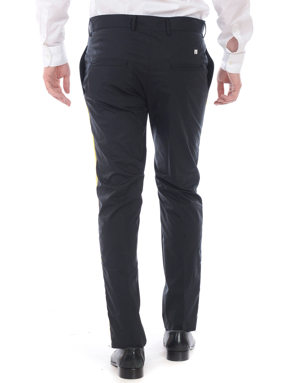 Pantaloni Daniele Alessandrini Cotone Nero 48 - mem39