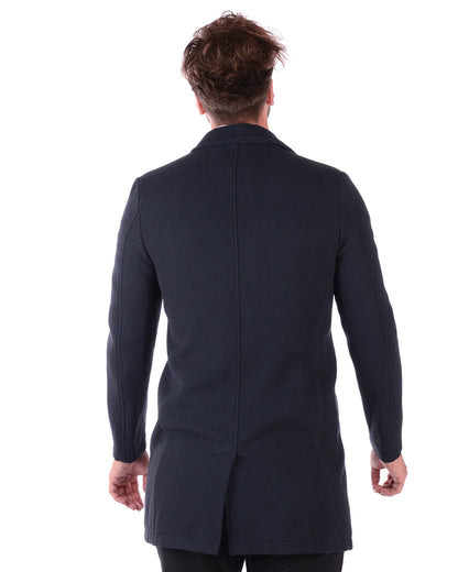 Cappotto Blu Daniele Alessandrini Elegante - mem39