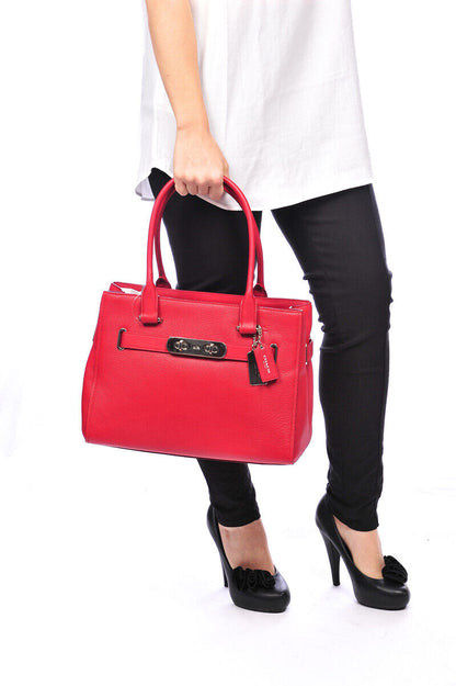 Borsa Media Rossa in Pelle Coach U - mem39