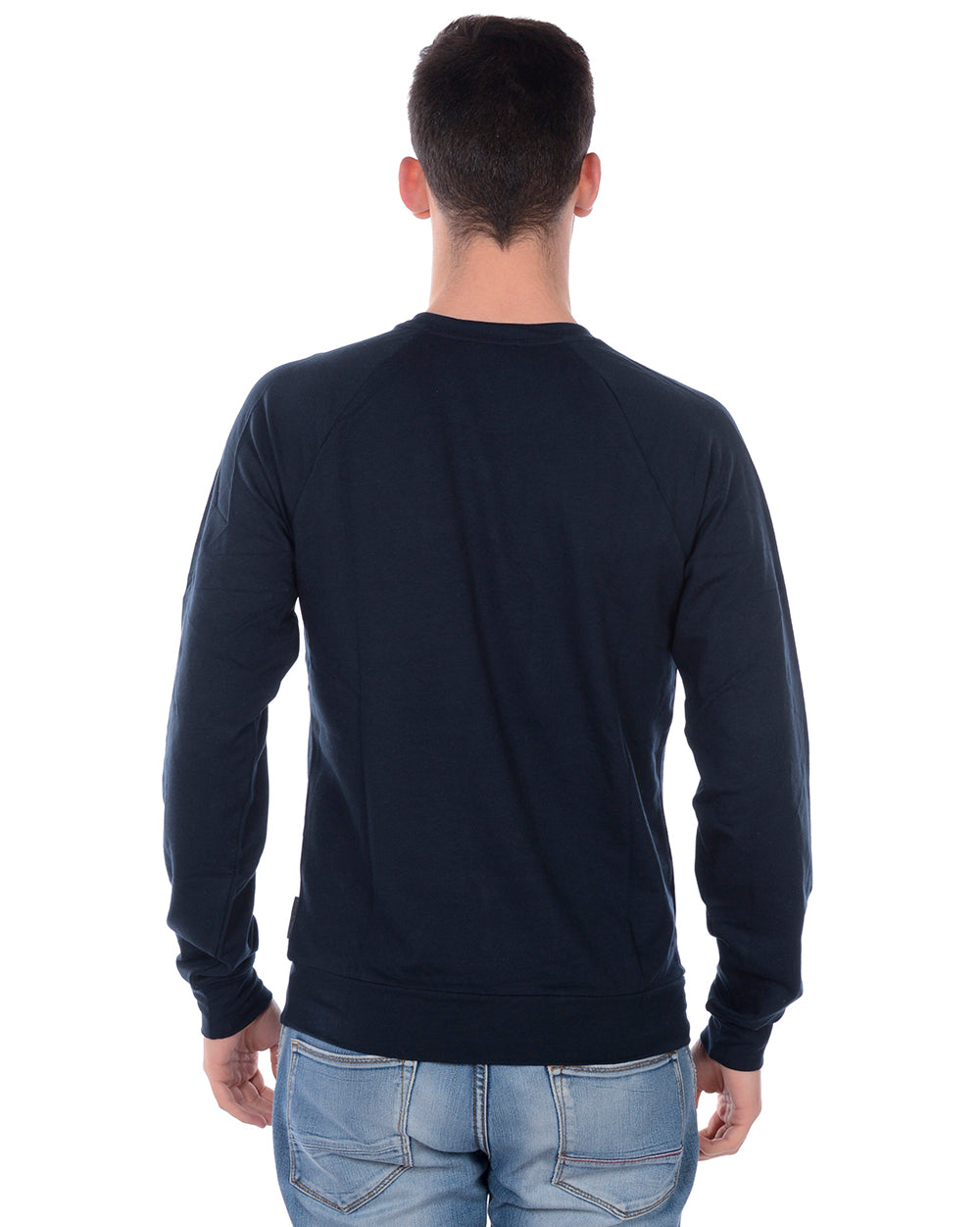 Felpa Blu Cotone Elastico Emporio Armani - mem39