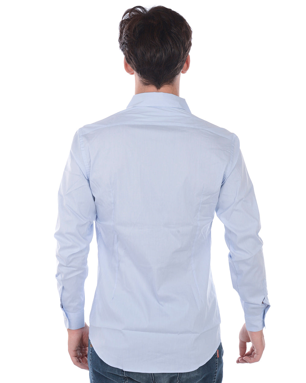 Camicia Blu Elegante Daniele Alessandrini - mem39