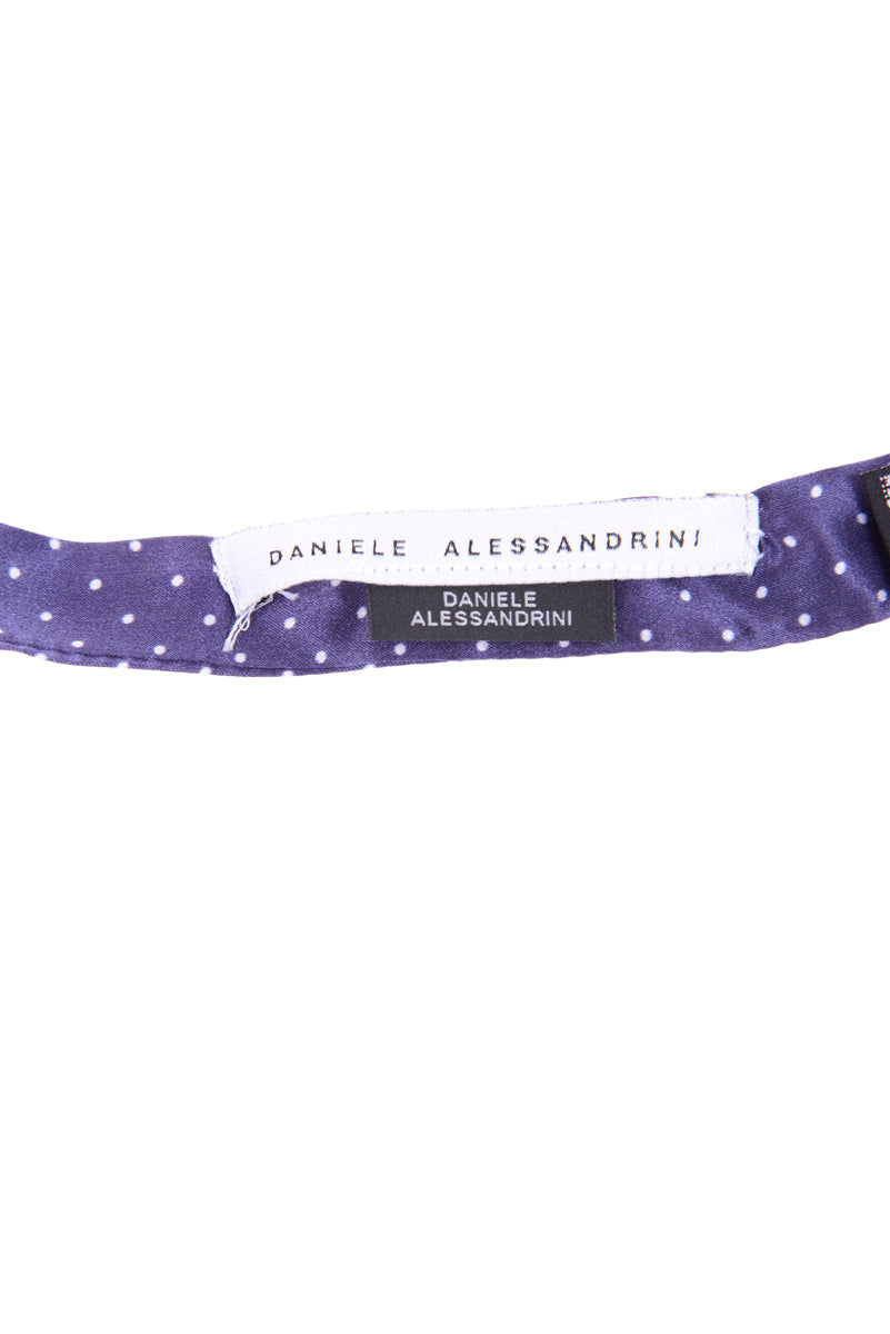 Papillon Seta Blu e Nero Daniele Alessandrini - mem39