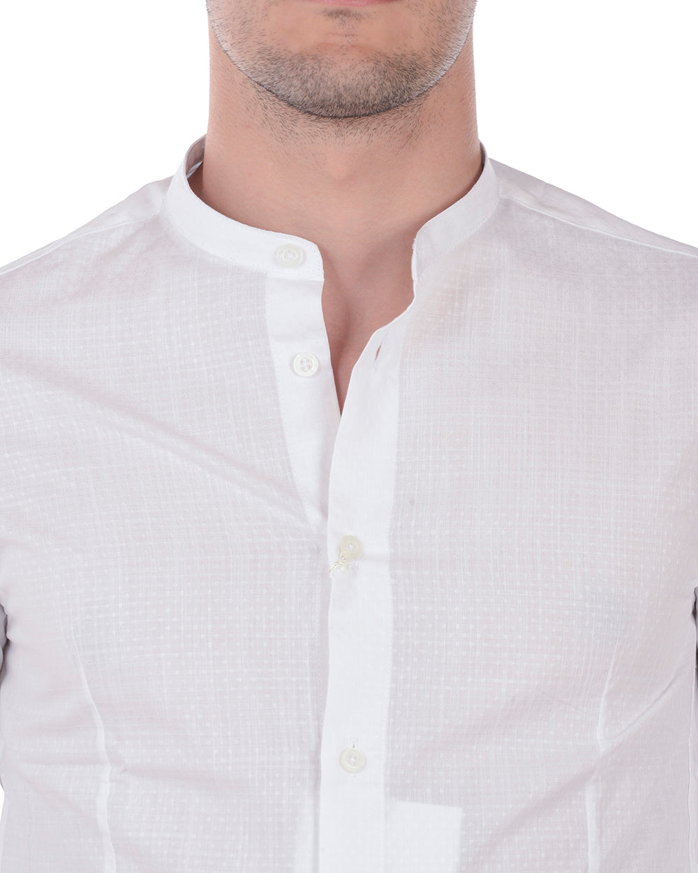 Camicia Daniele Alessandrini Slim Fit in Lino e Cotone - mem39