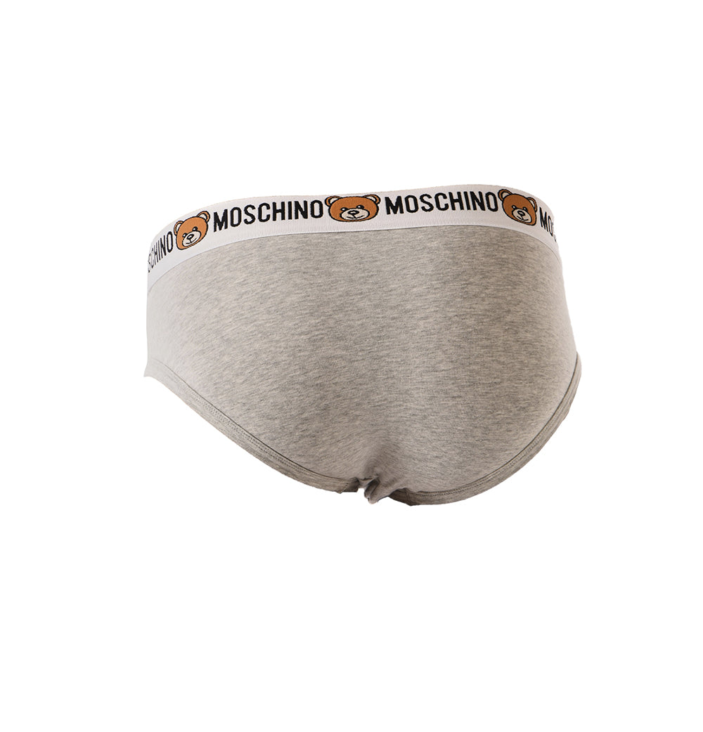 Slip Moschino Underwear Grigi in Cotone Elastan - Taglia M - mem39