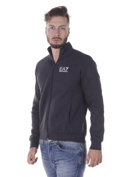 Felpa Nera EA7 con Zip - mem39