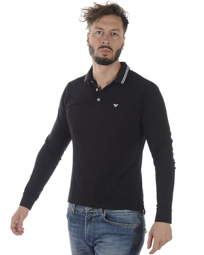 Polo Emporio Armani Manica Lunga Nero XXL - mem39