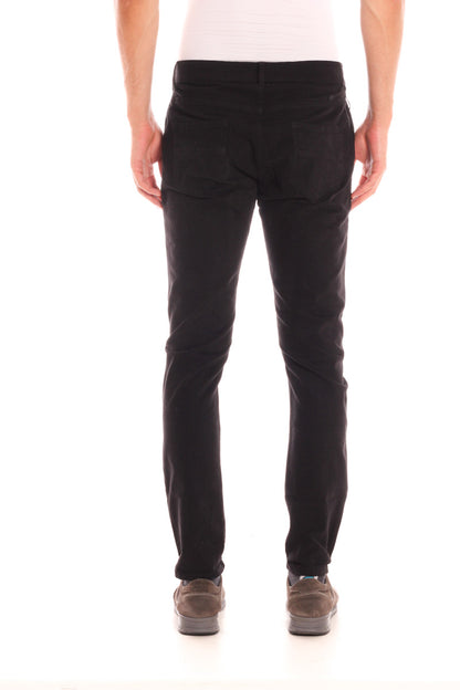 Pantaloni Daniele Alessandrini Nero Eleganti - mem39