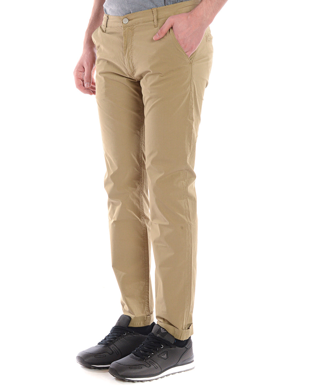 Pantaloni Beige Daniele Alessandrini - Taglia 31 - mem39