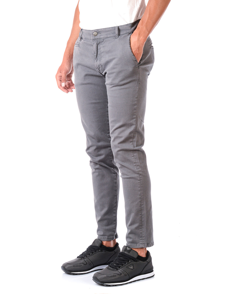 Jeans Daniele Alessandrini Grigio Taglia 40 - mem39