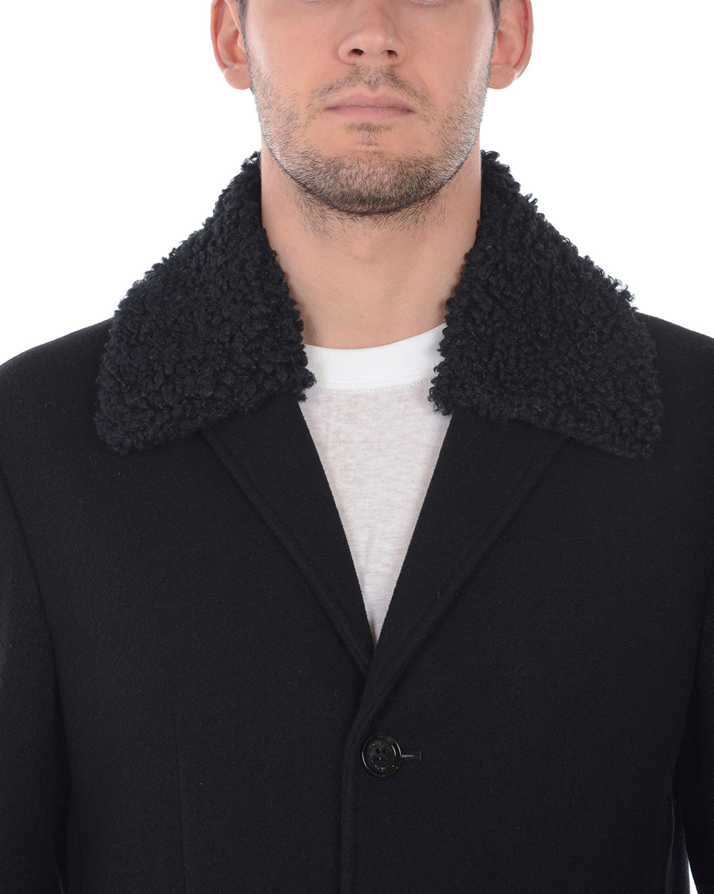 Cappotto Nero Daniele Alessandrini - mem39