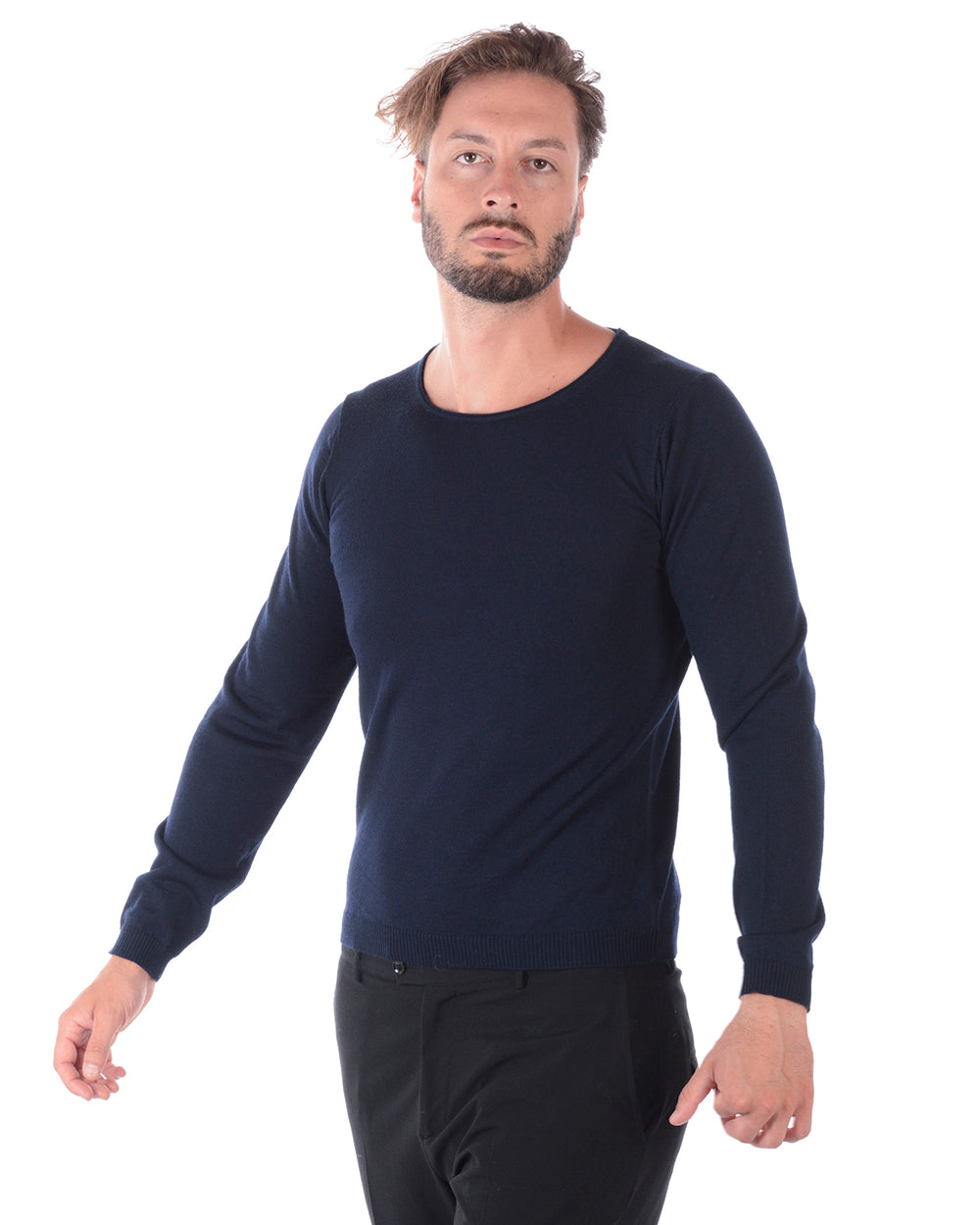 Maglia Daniele Alessandrini Blu A/I 52 - Stile Elegante - mem39