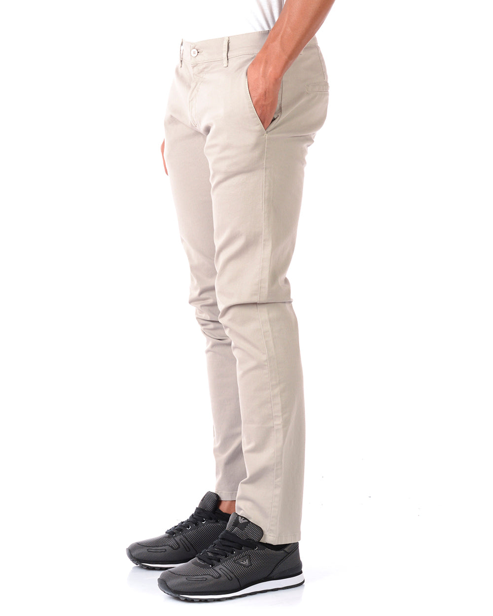 Pantaloni Beige Daniele Alessandrini M - mem39