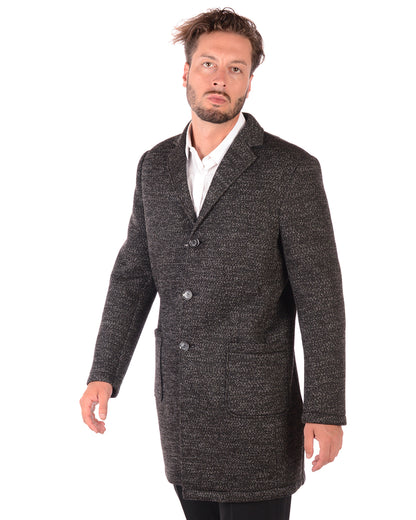 Cappotto Daniele Alessandrini Grigio Scuro - mem39