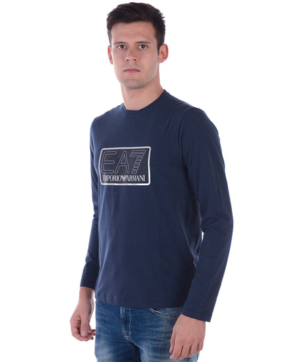 T-shirt Manica Lunga Blu Intenso EA7 by Emporio Armani - mem39