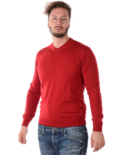 Pullover Emporio Armani Lana Vergine - Rosso Fiamma - mem39