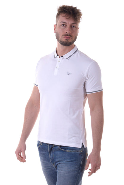 Polo Armani Jeans AJ Bianco Elegante con Maniche Corte - mem39