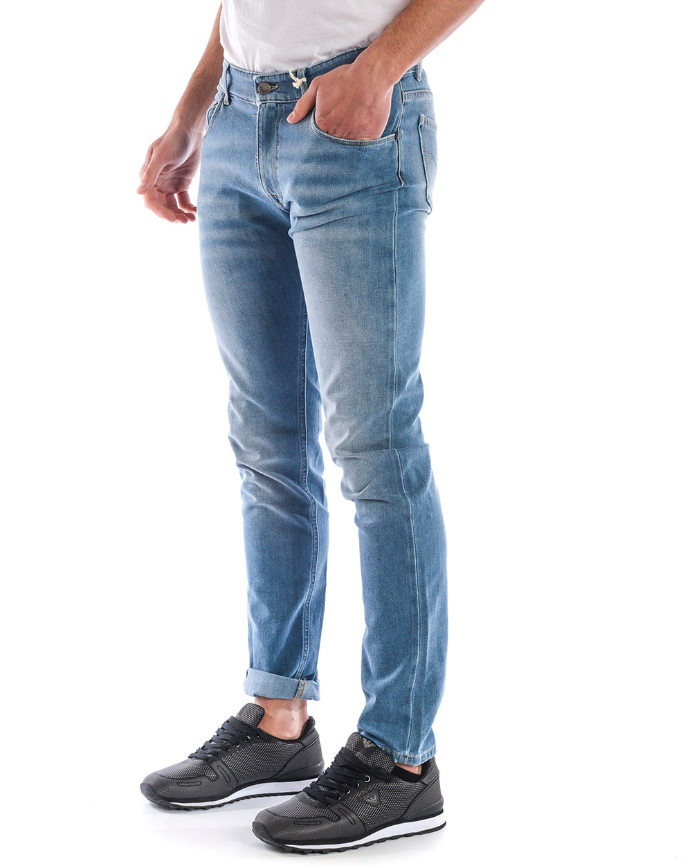 Jeans Eleganza Cotone Elasticizzato Daniele Alessandrini - mem39