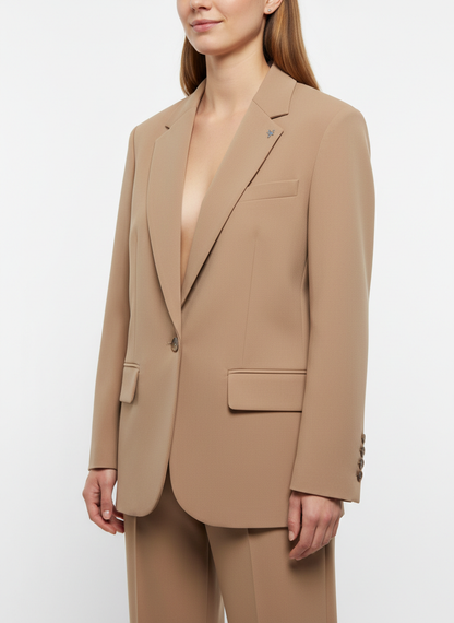 Aniye By giacca blazer donna Linda cammello