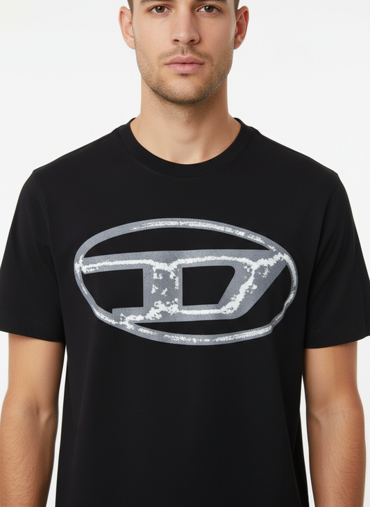 Diesel T-shirt manica corta con logo nero