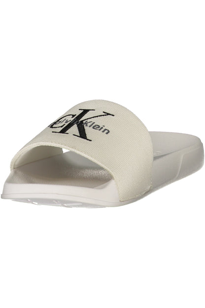 CALVIN KLEIN CALZATURA CIABATTA DONNA BIANCO