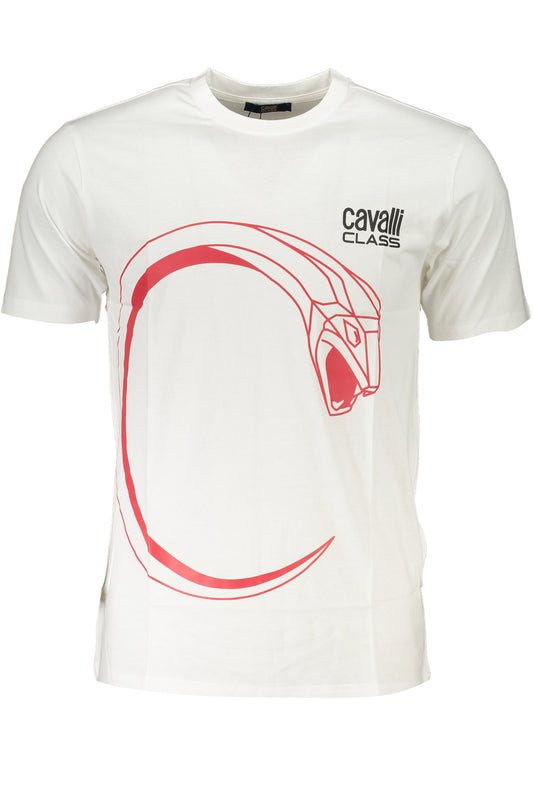 Cavalli Class T-Shirt Maniche Corte Uomo Bianco - mem39