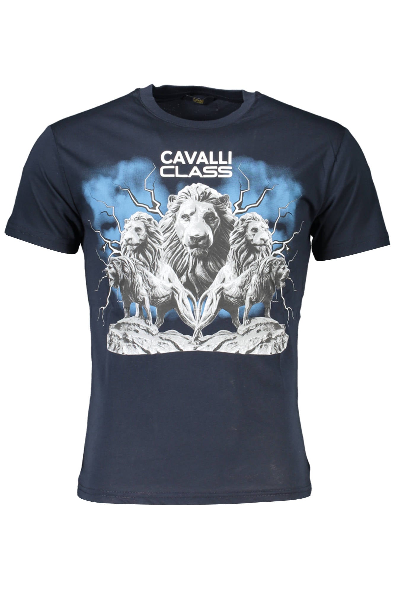 Cavalli Class T-Shirt Maniche Corte Uomo Blu - mem39