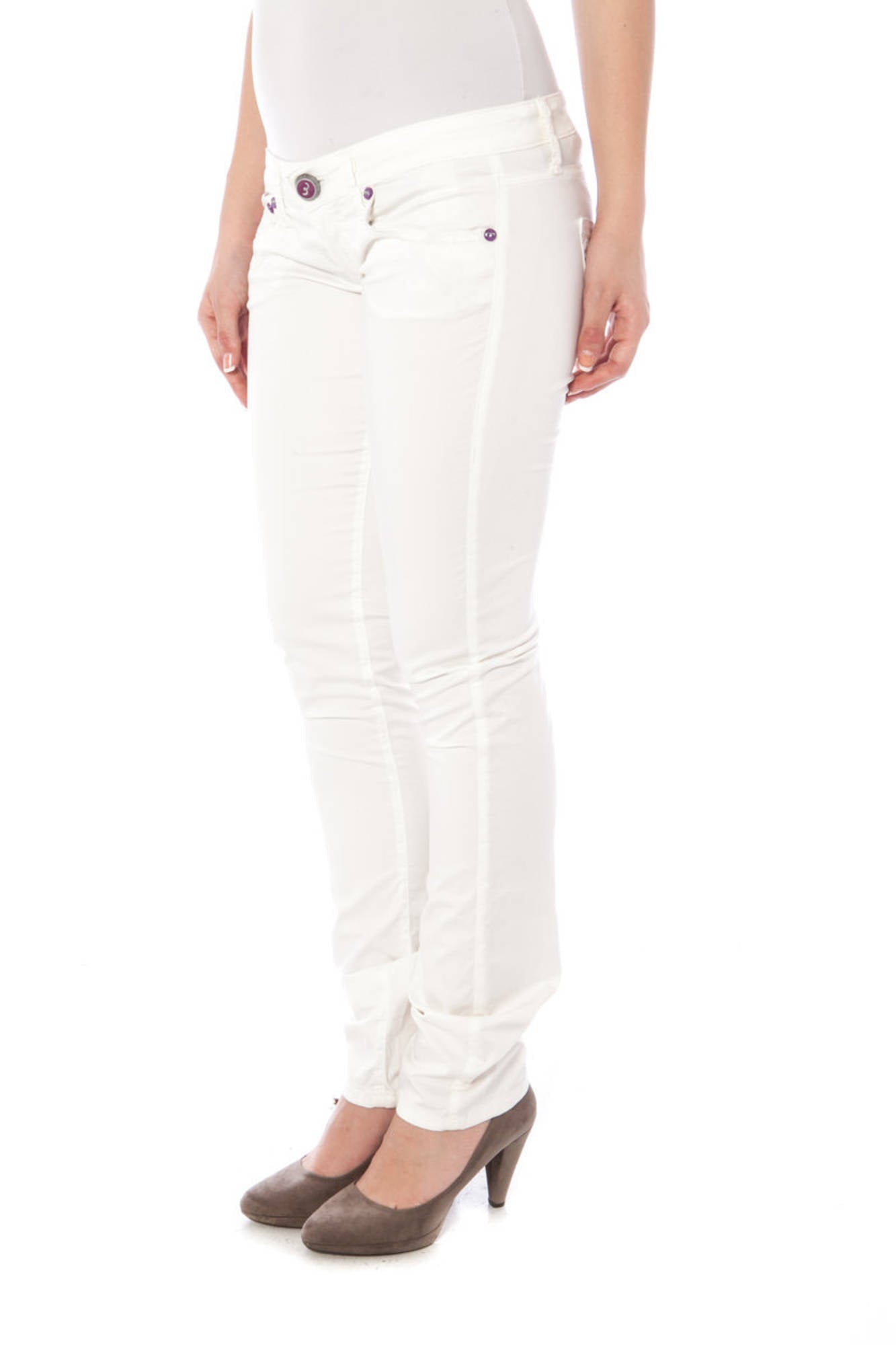 Clink Pantalone Donna Bianco"" - mem39