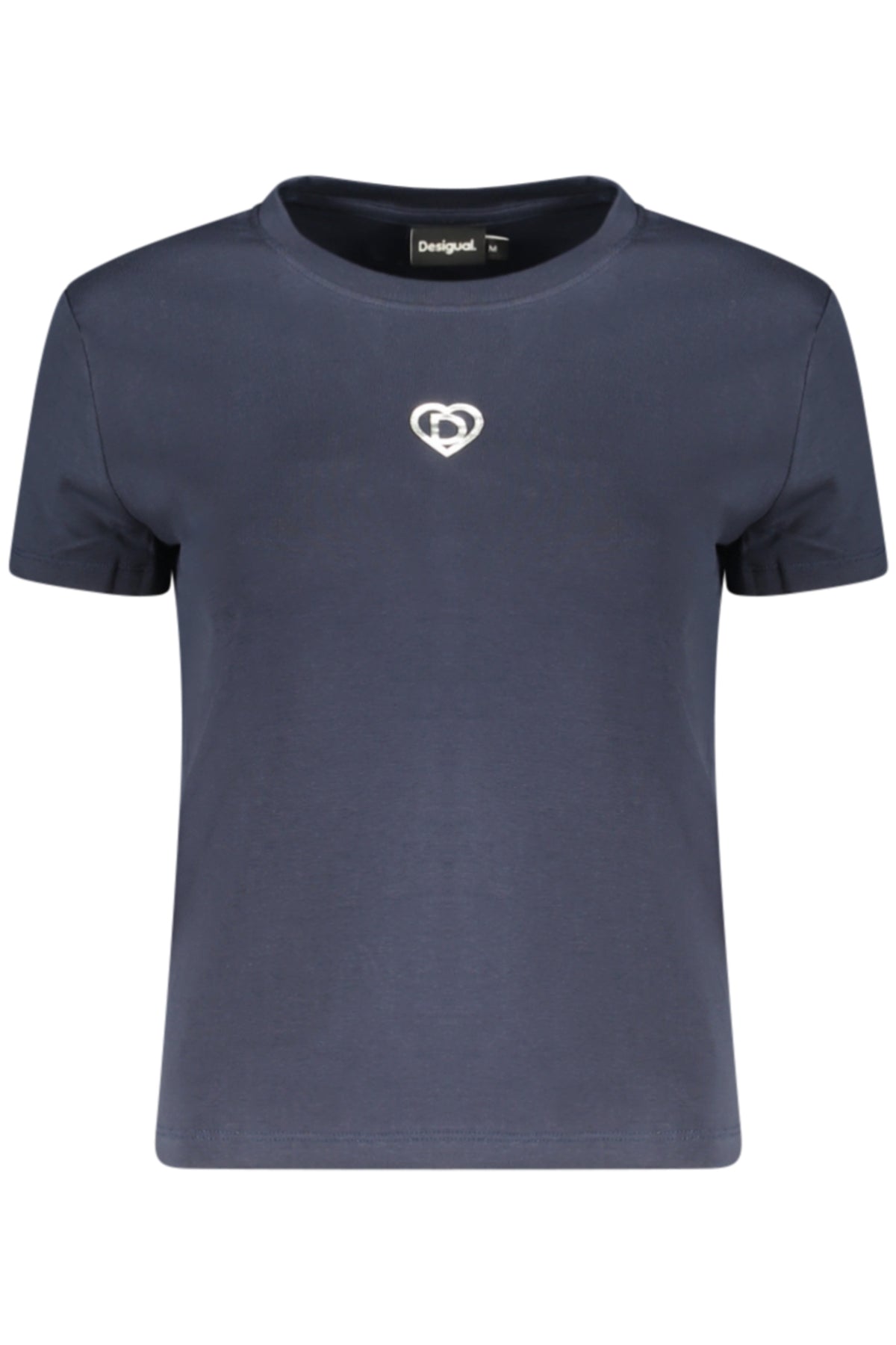 DESIGUAL T-SHIRT MANICHE CORTE DONNA BLU