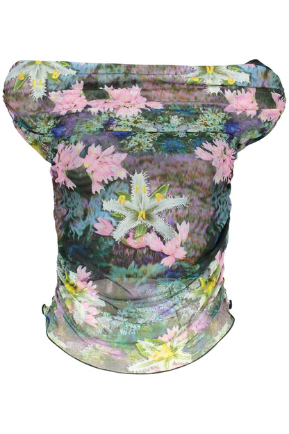 DESIGUAL T-SHIRT MANICHE CORTE DONNA VERDE