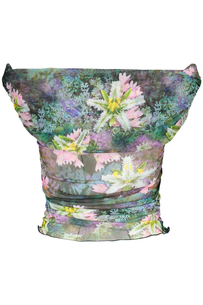 DESIGUAL T-SHIRT MANICHE CORTE DONNA VERDE