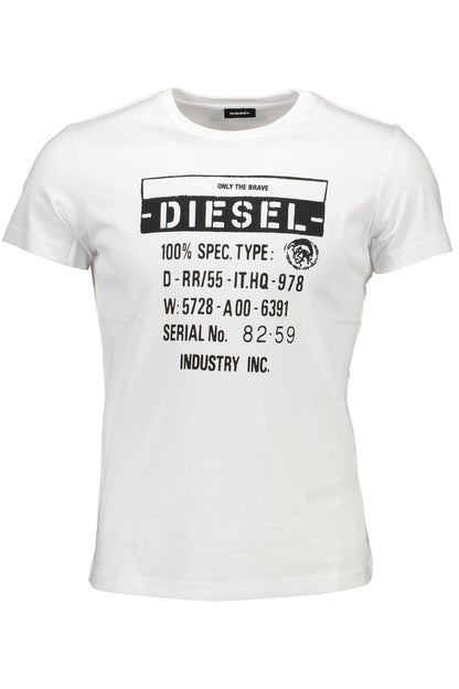 Diesel T-Shirt Maniche Corte Uomo Bianco - mem39