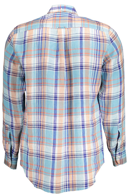 Gant Camicia Maniche Lunghe Uomo Azzurro - mem39