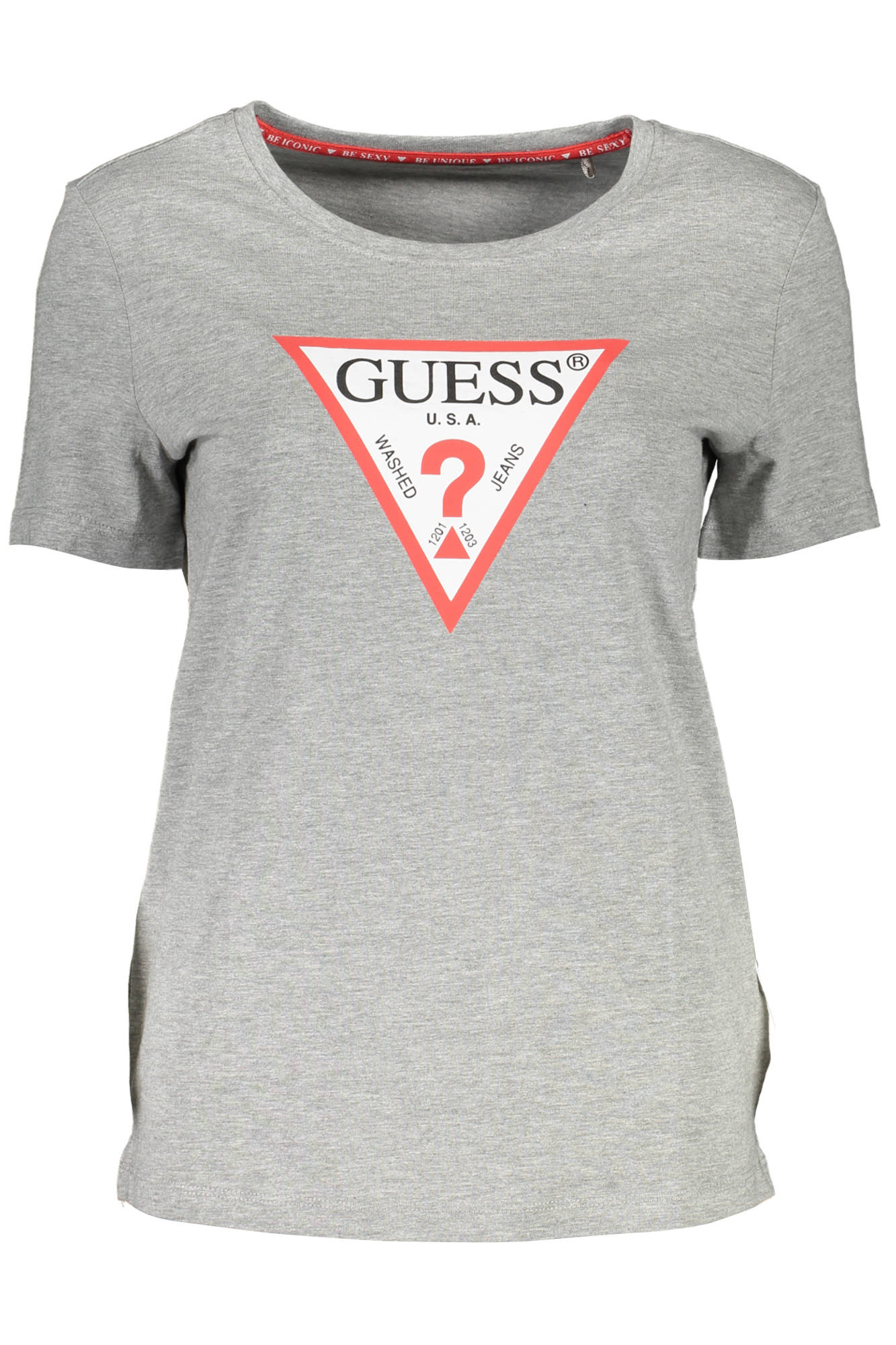 Guess Jeans T-Shirt Maniche Corte Donna Grigio"" - mem39