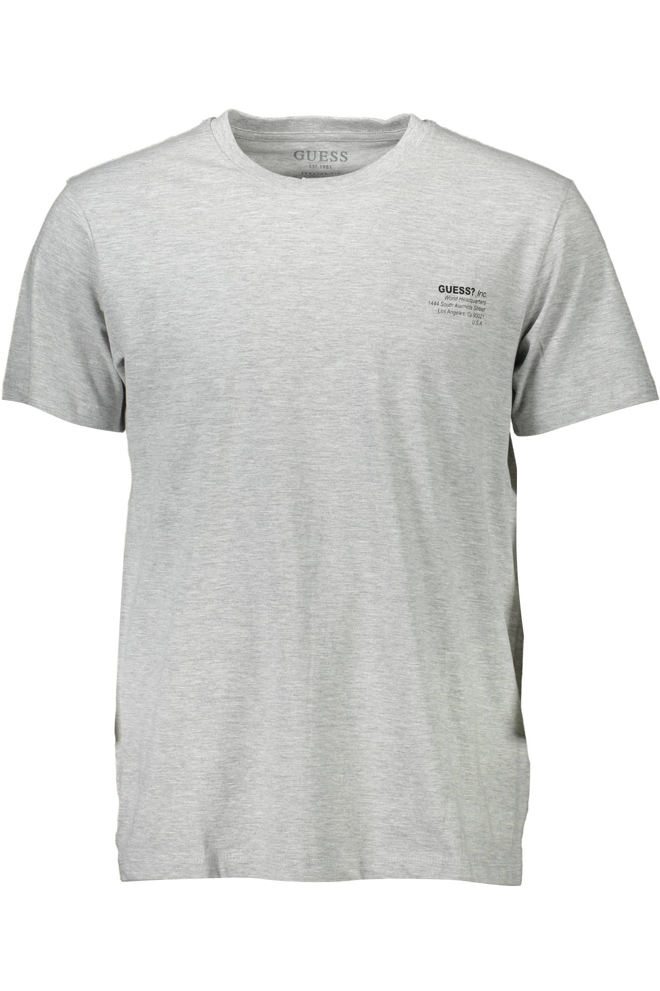 GUESS JEANS T-SHIRT MANICHE CORTE UOMO GRIGIO