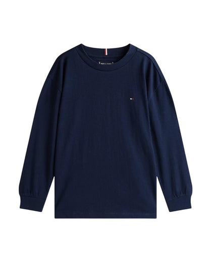 Tommy Hilfiger T-shirt manica lunga in jersey blu
