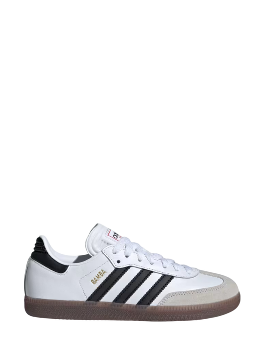 Adidas sneakers Samba J in pelle bianco nero