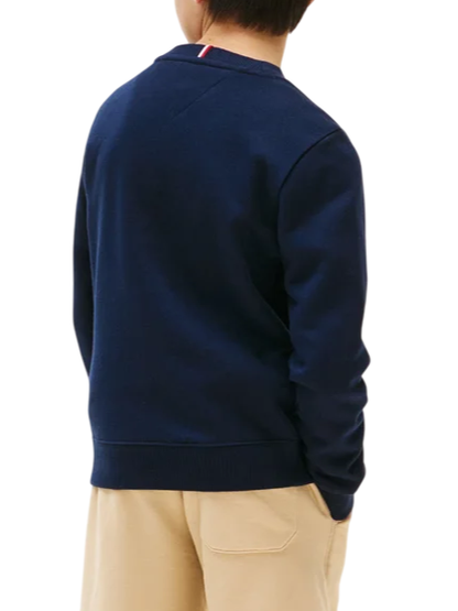 Tommy Hilfiger felpa bambino con stampa logo blu