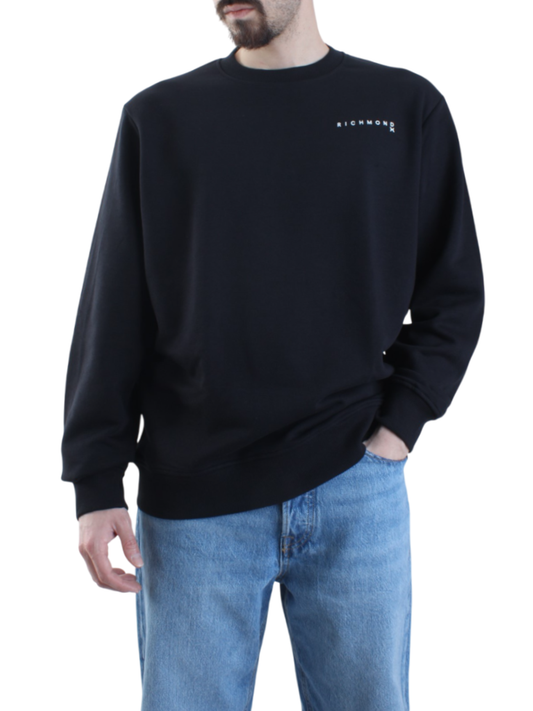 John Richmond felpa Capiani con logo nero