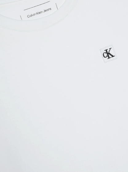 Calvin Klein Jeans T-shirt bambino manica corta bianco