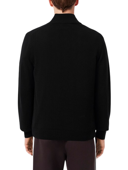 Lacoste maglia pullover mezza zip nero