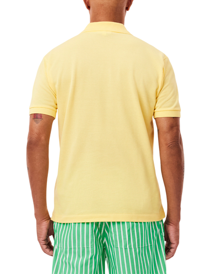 Lacoste polo manica corta 12.12 in piquè giallo
