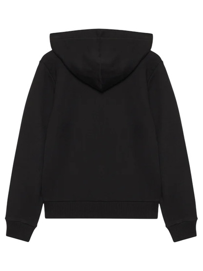 Calvin Klein Jeans felpa con cappuccio e zip unisex nero