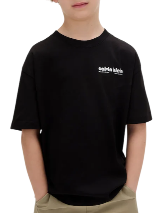 Calvin Klein Jeans T-shirt manica corta con logo nero